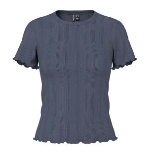 Camiseta de mujer azul marino Pieces Marie ver 0