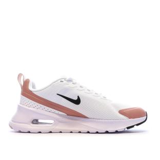 Baskets Blanches/Roses Femme Nike Air Max Nuaxis vue 0