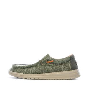 Hey Dude Wally Youth 13013 Khaki Boys’ Shoes Photo of the Espace des Marques %store% store - view of %key%