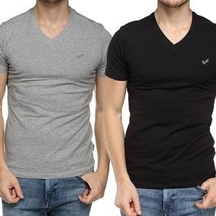 Lot de 2 T-Shirts Noir/Gris Homme Kaporal GIFTH vue 0