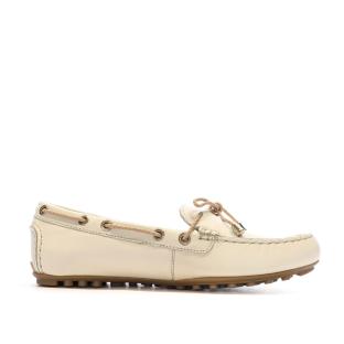 Mocassins Beige Femme Geox Leelyan vue 0