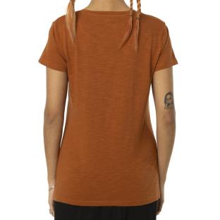 Camiseta de mujer naranja Von Dutch Slub ver 0