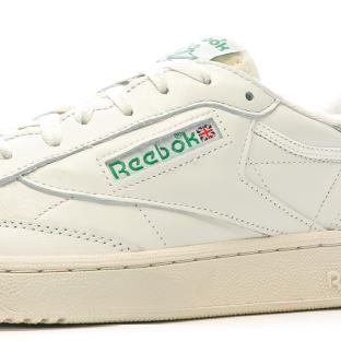 Baskets Blanche/Verte Homme Reebok Club C85 Vintage vue 0