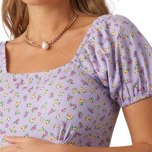 Lila Women's Pregnancy Dress Mamalicious Bloom Photo of the Espace des Marques %store% store - view of %key%