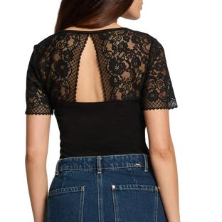 Camiseta negra de mujer Morgan DIO ver 0