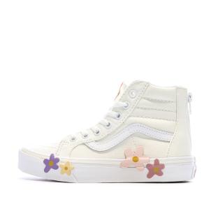 Zapatillas niña beige Vans Flower ver 0
