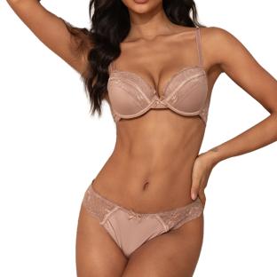 Hellrosa Damen-BH „Les Petites Bombes“ aus Samt Ansicht 0