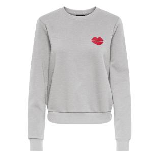 Grau/Rotes Damen-Sweatshirt Only Rubi Ansicht 0