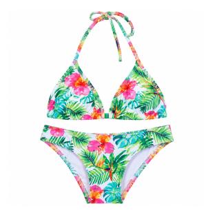Maillot de bain Blanc/Vert/Rose Fille Lagon Bleu Trones vue 0