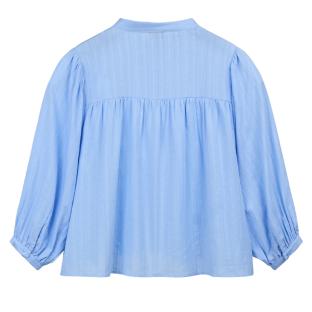 Blaue Damenbluse von Teddy Smith, Modell „Apoline“ Ansicht 0