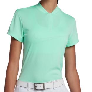 Polo Vert Femme Nike Dry Ss Bld vue 0