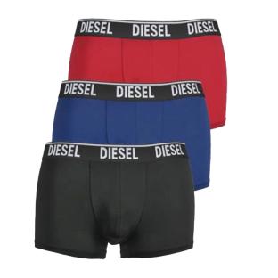 x3 Boxers Noir/Bleu/Rouge Homme Diesel Shawnthreepack vue 0
