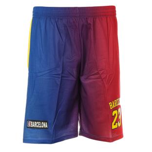 Barcelona Short de Basketball Bleu/Rouge Sport Zone Homme 2023/2024 vue 0