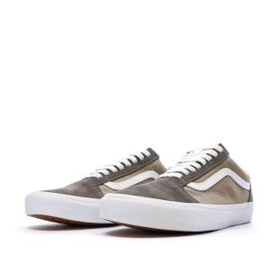 Marrón/Beige Zapatillas Hombre Vans Old Skool Canvas Block B ver 0