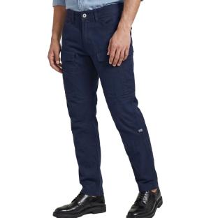 Pantalones cargo fluidos azul marino para hombre G-Star RAW, corte regular y cónico ver 0