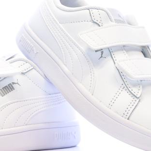 Baskets Blanc Mixte Puma Smash 3.0 vue 0