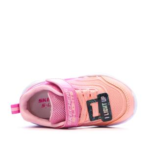 Baskets Rose Fille Skechers Sola Glow vue 0