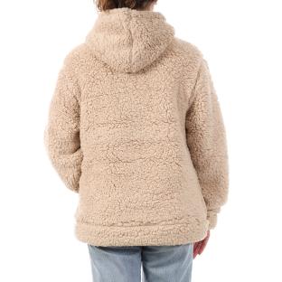 Beige Sherpa-Jacke Frau Sherpa Compagnie des Amériques MARGAUX Ansicht 0