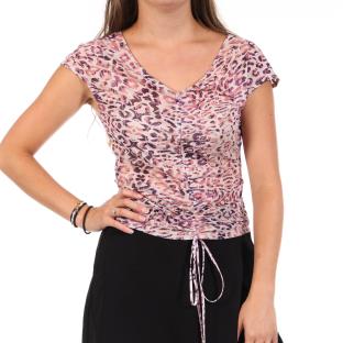 Top imprimé Léopard Rose Femme Guess W1GP9JK2X51 vue 0