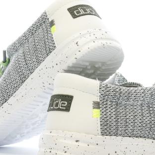 Hey Dude Wally Youth Grey/Black Boy's Shoes Photo of the Espace des Marques %store% store - view of %key%