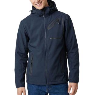 Veste Marine Homme Paname Brothers Softshell ROBIN vue 0