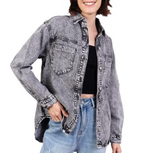 Graues Hemd Frau Monday Premium LV256 Ansicht 0