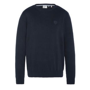 Pull Marine Homme Schott Basic Fin Ras vue 0
