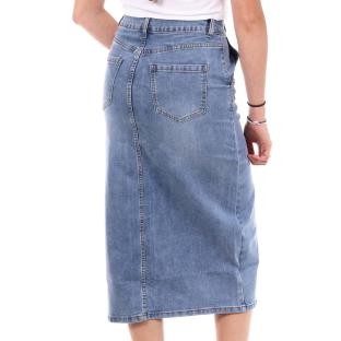 Jupe en Jean Bleu Femme Monday Premium MEB vue 0