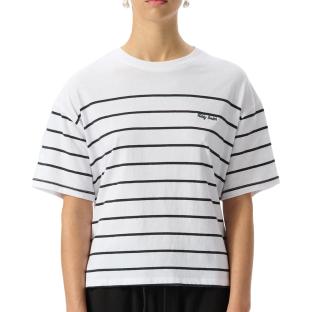 T-Shirt Blanc/Noir Femme Teddy Smith Carla vue 0