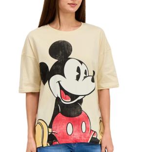 Women’s Beige Disney Sitting Slouch T-shirt Photo of the Espace des Marques %store% store - view of %key%