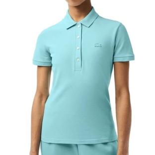 Polo turquesa para mujer de Lacoste PF5462-031 ver 0