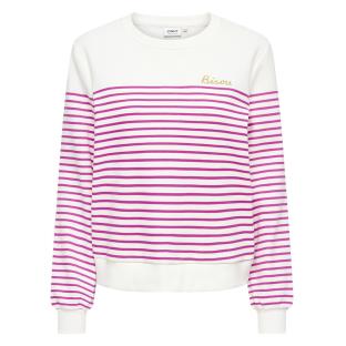 Weiß/Rosa Damen-Sweatshirt Only Bine Ansicht 0