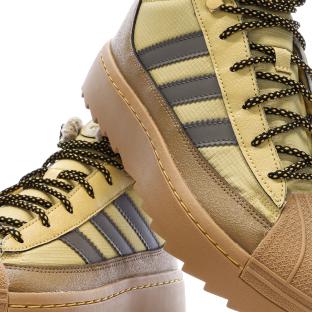 Baskets Camel/Jaune Femme Adidas Superstar Winter vue 0