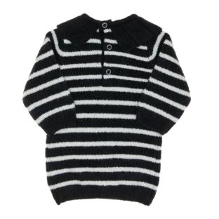 Robe Marinière Marine/Blanc Fille EOM Peti vue 0