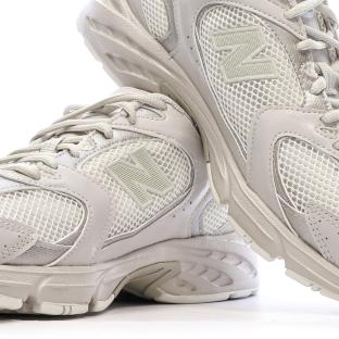 New Balance 530 Baskets Ecru Mixte vue 0