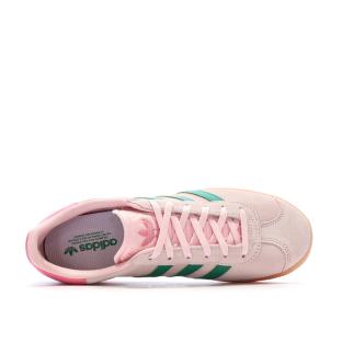 Baskets Rose/Vert Adidas Gazelle vue 0
