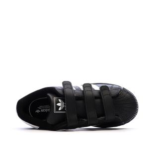 Baskets Noires Garçon Adidas Superstar vue 0
