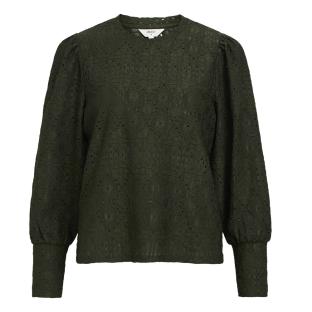 Blouse Dentelle Kaki Femme Vero Moda Dora vue 0