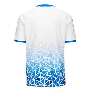 Barcelona Maillot Blanc/Bleu Garçon Kappa Kombat 2024 Alpine F1 vue 0