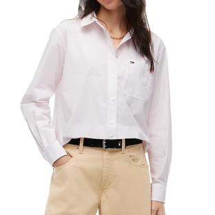 Tommy Hilfiger Essential Sh Women’s White/Pink Shirt Photo of the Espace des Marques %store% store - view of %key%