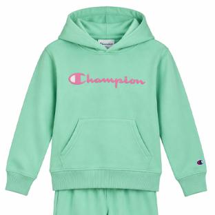 Ensemble Vert D’Eau Enfant Champion Hoodie vue 0