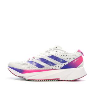 Chaussures de running Blanches Homme Adidas Adizero vue 0