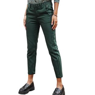 Pantalones verde oscuro para mujer Freeman Porter Claudia Polyneo ver 0