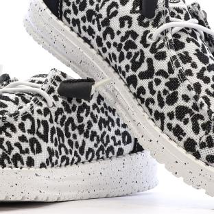 Hey Dude Blackgrey Women’s Black/White Shoes Photo of the Espace des Marques %store% store - view of %key%