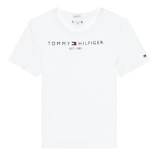 Tommy Hilfiger Girl's Essential T-Shirt Weiß Ansicht 0
