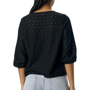 Blouse Brodée Noire Femme Vero Moda Aila vue 0