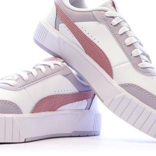 Sneakers Weiß/Pink Mädchen Puma Carina Mia Ansicht 0