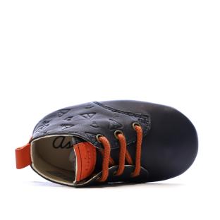 Chaussons Marines/Rouges Garçon Aster Layas vue 0