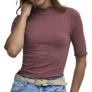 T-Shirt Vieux Rose Femme JDY Fransiska vue 0
