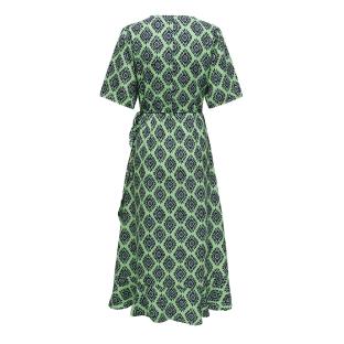 Langes Kleid Fluo-Grün Frau Only Leah Ansicht 0